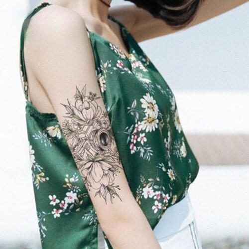 Waterproof Temporary flower arm tattoo stickers fashion Leg stickers original ink flower tatoo stickers Body Art Arm Fake Tatto
