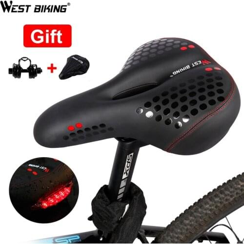 WEST BIKING Bicycle Saddle Silicone Cushion Soft Mtb Cycling Road Mountain Bike Seat Bicycle Accessories