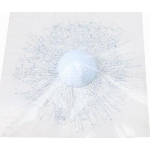 Funny 3D Golf Ball Hit Window Crack Car Windshield Decals Sticker Decoration наклейки на авто автомобильные товары Accessories