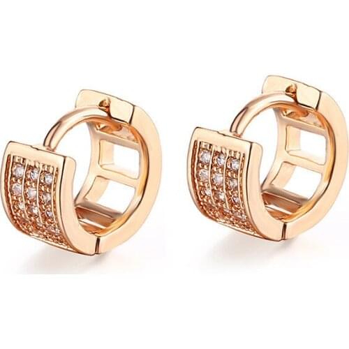 ZSLBS New Fashion Shiny Crystal Round Hoop Earrings For Women Cubic Zirconia Piercing Earring Jewelry Bijoux Femme Oorbellen