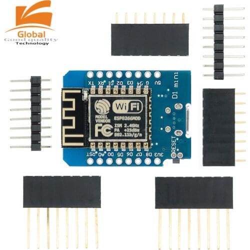 100pcs D1 mini - Mini NodeMcu 4M bytes Lua WIFI Internet of Things development board Original based ESP8266 WeMos