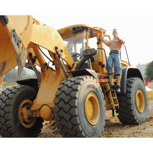 137mm rubber tires tyre w/ lining sponge for rc mechanical loader Bulldozer model forklift engineering tractor truck