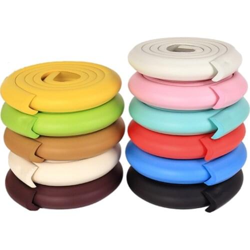 2M Self-adhesive Baby Safety Corner Pad Foam rubber Protection Bumper Furniture decoration Table edge Surround Protector Tape