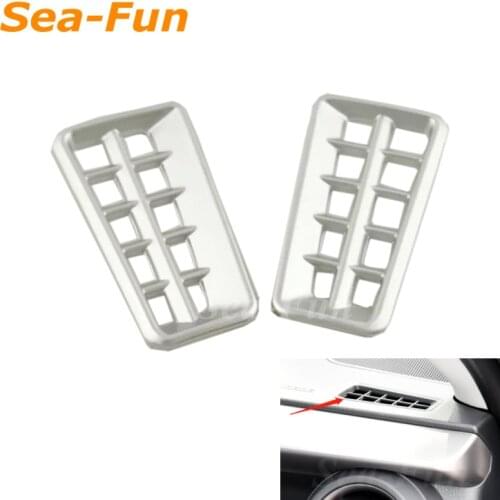 2pcs Car Interior Upper Air Vent Outlet Cover Trim Matte For Toyota RAV4 2014 2015 2016 2017 2018 Vehicle Accessories