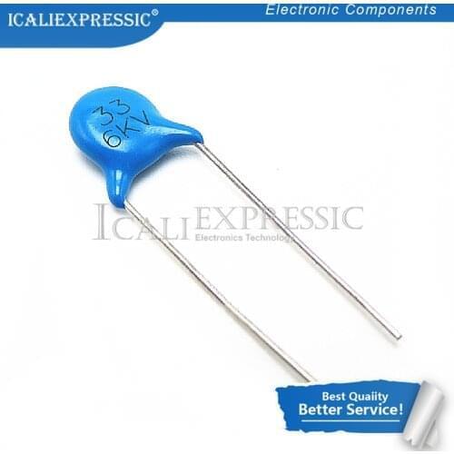 20PCS High-voltage ceramic capacitors 6KV33 6KV33J In Stock