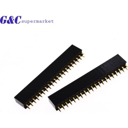 5/10/20PCS 2X20Pin Header Strip 2.54mm 20pin Double Row Straight Female