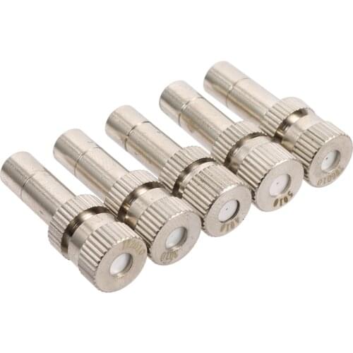 50pcs 6mm Low Pressure Anti Drip Misting Nozzle Cross Atomizing Nozzle Fog WATER SPRAY To Greenhouse Drip Irrigation 0.1-0.8mm