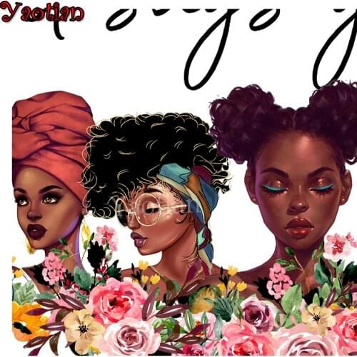 5D DIY Diamond painting African woman flowers handmake Embroidery Mosaic Cross Stitch Full Square/round drill, Amazing artworks