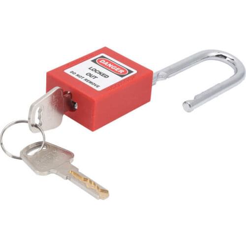 Hardware furniture Cabinet Lock 38MM Lockout Tagout Lock Anti‑Skid Steel Beam Isolation Design Corrosion Resistant Padlock