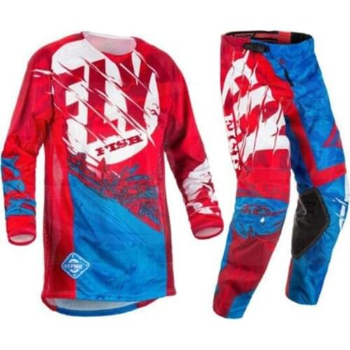 Fly Fish Motocross Jersey Pants Racing Suit Combo Enduro Motocross Equipment Moto Clothes Off-road Dirt Bike MX Gear Set Men