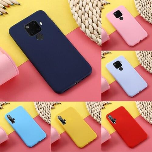 Case For Huawei Nova 5 Case Candy Color Cover For Huawei Nova 5 Pro Cover Soft TPU Back Phone Case For Huawei Nova 5i 5iPro case