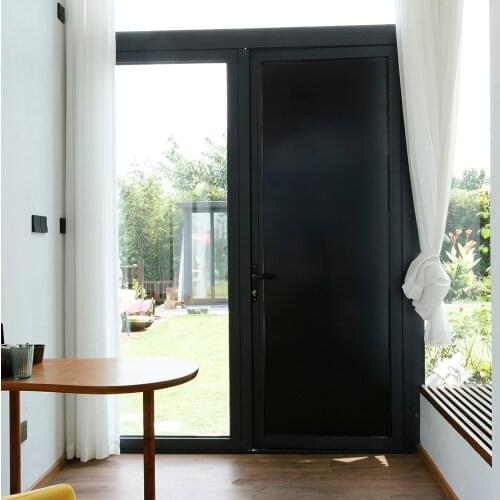 Sunice 100% Black Opaque VLT 0% home window tint film decorative protective privacy glass sticker anti-UV Self-Adhesive