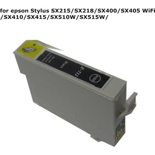 1pcs T0711 71 Black compatible ink cartridge For EPSON Stylus SX215 SX218 SX400 SX405 SX405WiFi SX410 SX415 SX510W Printer