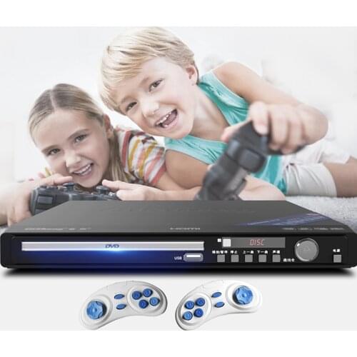 KYYSLB 220V 11W-19W DV-618 Home DVD Player CD VCD Player EVD HD CD Small Game Machine Child Mini Player Portable 5.1 Fiber