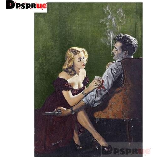 Dpsprue Diy 5d diamond painting Cross Stitch Dance Diamond mosaic home decoration embroidery pattern handmade Friend gift DK20