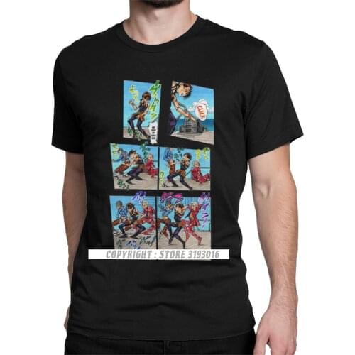 New Tshirts Mens Vento Aureo Dance T-Shirt Jojos Bizarre Adventure Anime Jjba Manga Funny Printing Sweatshirt T-Shirt Male