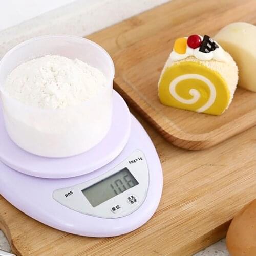Hot Sale 5Kg x 1g Digital Kitchen Scale Diet Food Compact LCD Kitchen Scale
