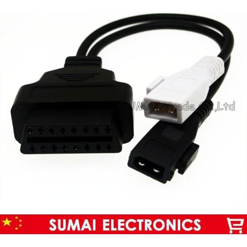 Good quality 2 Pin+2 Pin male to 16 Pin female OBD2 diagnostic cable connector,OBDII conversion plug for Audi etc.car