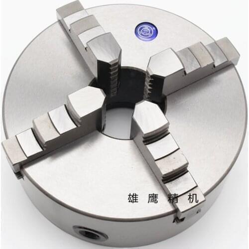 K12-100, four-jaw self-centering linkage chuck, lathe chuck fixture