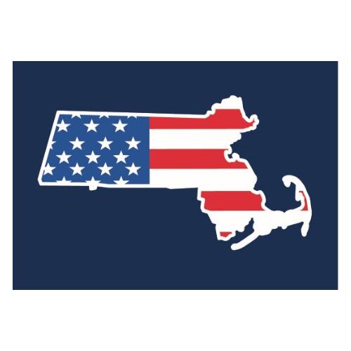 Map of Massachusetts Flag 90X150CM with custom usa flag hobby gift Outdoor american Flag Banner