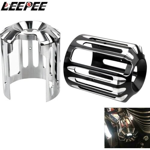 LEEPEE Motorcycle Accessories For Motor Sportster 883 1200 Iron Touring Road King Ultra Softail Heritage Oil Filter Cover