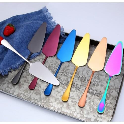 Stainless Steel Cake Pizza Shovel Knife Butter Knife Cheese Dessert Cutlery Bakeware Cake Spatula Tool baking & pastry spatulas
