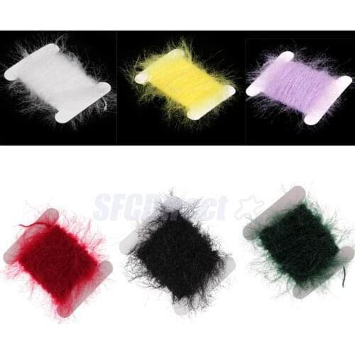 Fly Fishing Tinsel Chenille Crystal Flash Line Fly Tying Materials Streamers for Flies Lure Making , 6 Colors