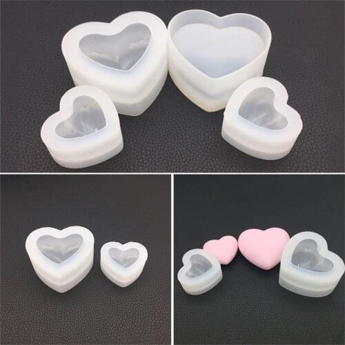 Multi-Function 3D Heart Silicone Love Heart Cakes Mold Aroma Gypsum Plaster Mould For Cakes Decoration DIY Candle Resin Molds