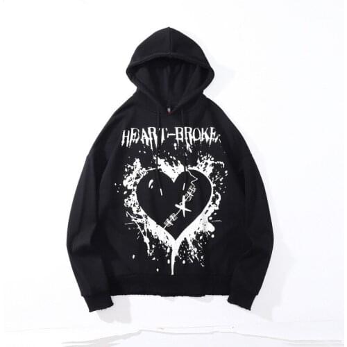 Fashion Hi Street Mens Graffiti Hoodie Streetwear Painted Oversized Hip Hop Pullover Sweatshirt Tops With Hood Harajuku Hoody