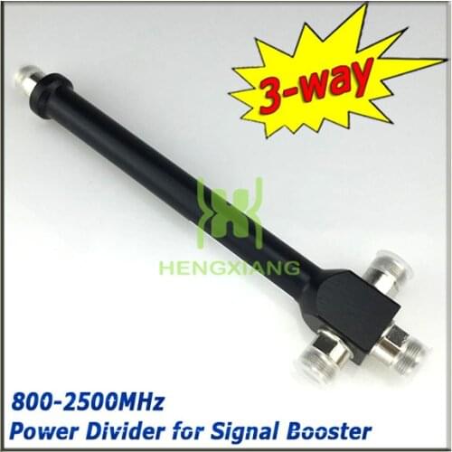 N Female 3 Way Power Splitter Cavity Power Divider 800-2500mhz for 2G 3G GSM W-CDMA Mobile Phone Signal Booster wifi Repeater