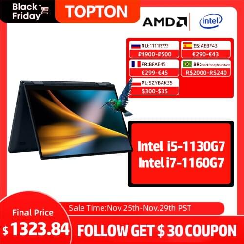 OneMix Powerful Laptops 10.1 Inch Ultraslim Platinum Notebook i7-1160G7 16G RAM 512GB/1T SSD IPS Touch Screen Windows 10 WiFi 6