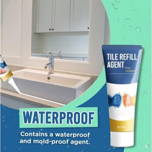 Newest 1PC 20g Tile Refill Agent Waterproof White Tile Refill Gap Repair Agent Gap Filler Cleaner Tool For Bathroom Kitchen
