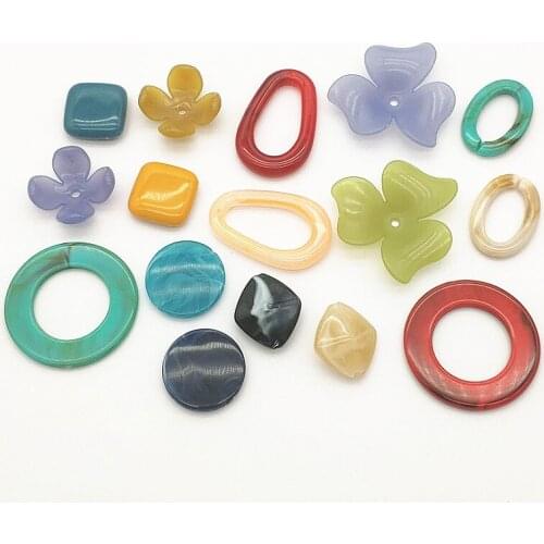 New arrival!Low-priced Acrylic Marble effect Beads for Handmade Necklace Jewelry Earring DIY Parts Jewelry Findings & Components