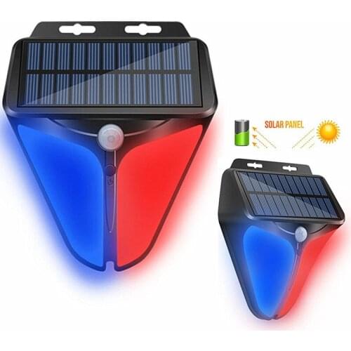 Eagle eye Warning alarm Motion sensor LED Solar Light Outdoor Solar Wall Lamp LED Light Waterproof for Garden farm factory field