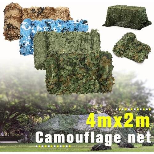 4mx2m /5mx2m Hunting Military Camouflage Nets Woodland Army training Camo netting Car Covers Tent Shade Camping Sun Shelter