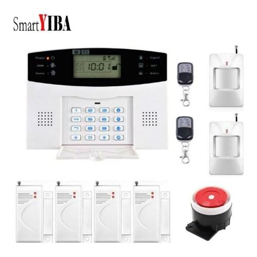 SmartYIBA GSM SMS Alarm Kits With Anti-theft Motion Detector Wireless GSM Home Security Alarm System
