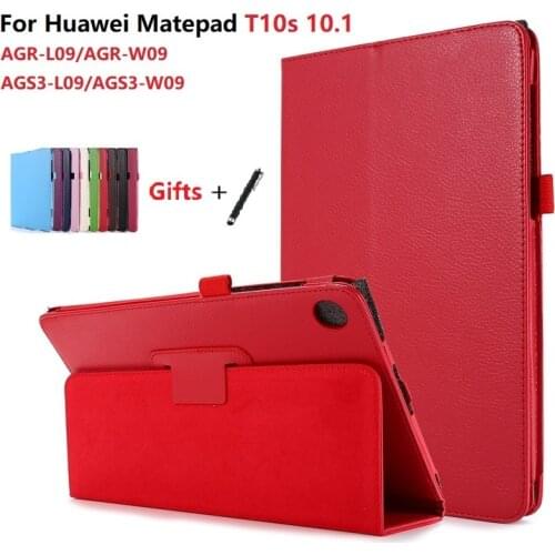 Ultra Slim Case for Huawei Matepad T10s 10.1'' AGS3-L09 AGS3-W09 Flip Tablet Funda Stand for Huawei Matepad T10s 9.7'' Cover