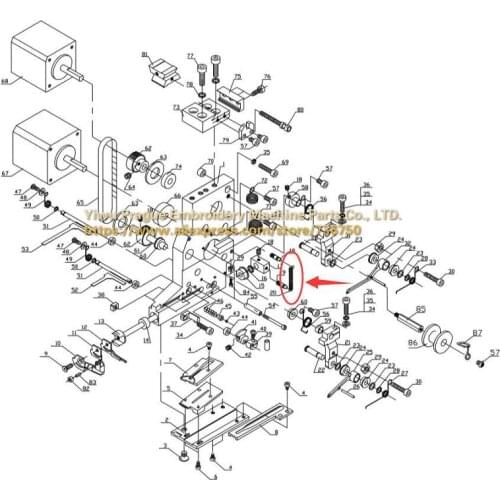 Spring for GJ sequin device Chinese embroidery machine spare parts offered by Yiwu Prague store 736750