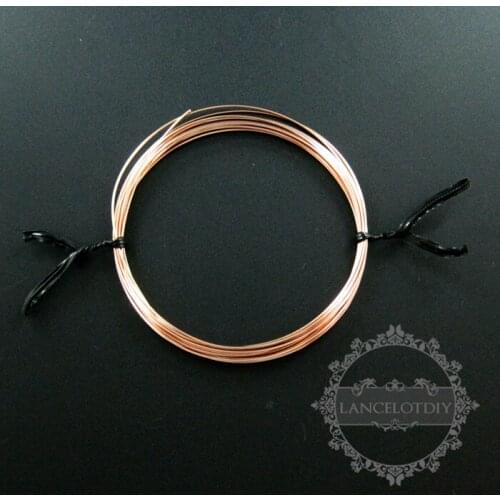 1meter 20gauge 0.81mm half hard rose gold filled color not tarnished beading jewelry wire supplies wiring findings 1505005