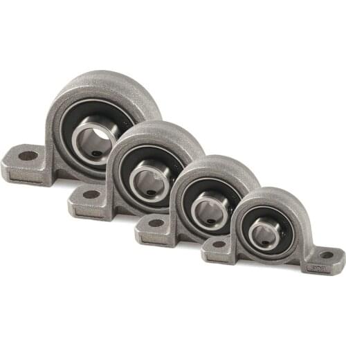 10/2pc Ball Bearing Pillow Block Support KP08 KP000 KP001 KP002 KP004 KP005 Diameter 8/10/12/15/20/25 Bore Mounted Zinc Alloy