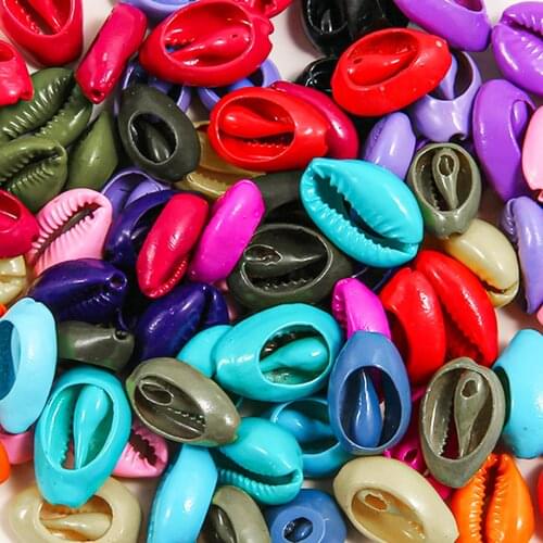 10pcs/lot Multicolor Natural Shell Loose Spacer Beads 16-20mm Oval Beaded For Jewelry Diy Charm Necklace Bracelet Accessory
