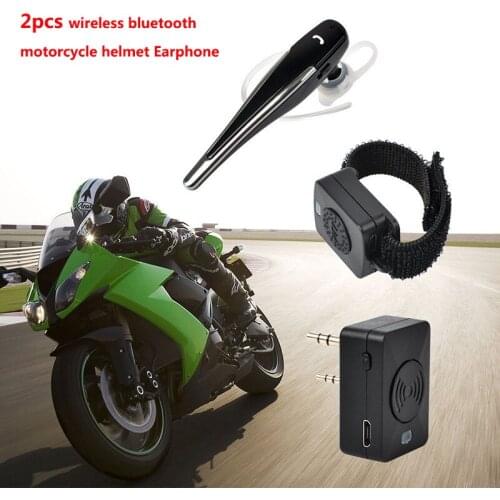 2pcs Two Way Radio Walkie Talkie Wireless Headset For Motorola Baofeng uv-82 HYT Bluetooth Handsfree Bicycle helmet headphones