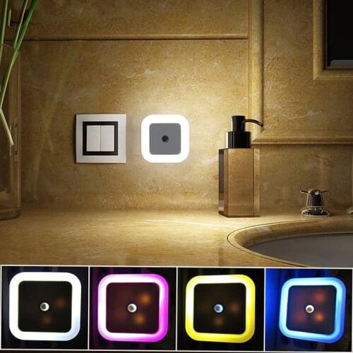 2pcs Night Light EU US Plug For Room Wall Wardrobes Kids Children Bedside Lamp Toilet Seat Lamps LED Motion Sensor Stair Lights