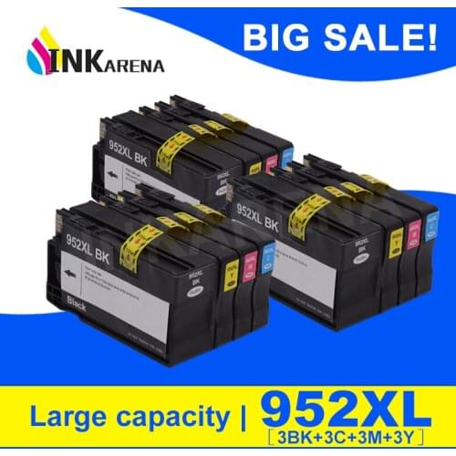 3 Pack 952XL Ink Cartridge For HP 952 XL Officejet Pro 7740 8210 8218 8710 8715 8720 8725 8728 8730 8740 Printer Cartridges
