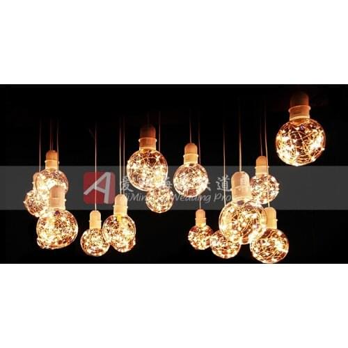 40 pcs Gypsophila paniculata lamp bulbs,Led Lighting Hanging lamps wedding and party ceilling hanging decoration Event Props