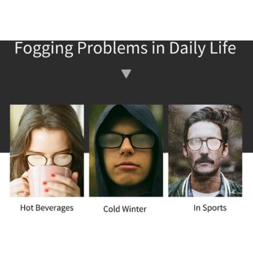 Y166 50Pcs Anti-Fog Wipes Glasses Pre-moistened Antifog Len Defogger Eyeglasses Wipes