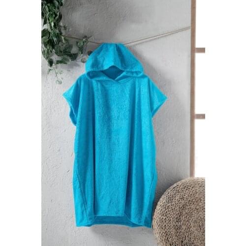 For Home 100 Cotton Adult Towel Pancho-Turquoise 441695680
