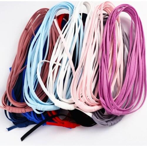 5yards 5mm Colorful Soft Mask Elastic Band Core Flat Mask Elastic Rope White Rubber Band Elastic Line DIY Sewing Accessories