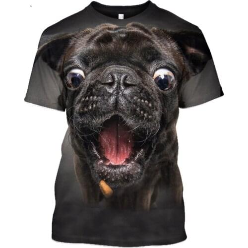 Animal Dog 3D Print T Shirts Puppy Funny Tee Tops Mens Casual Clothes Women Hip hop t shirt Homme Short sleeve Clothing