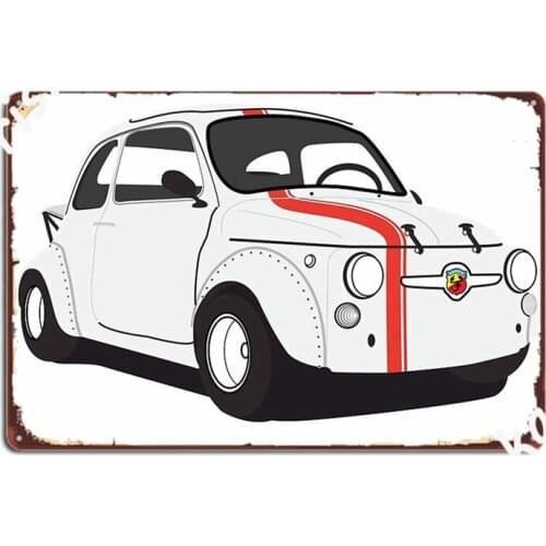 Classic 500 595ss Abarth Metal Signs create Club Wall Plaque Club Bar Tin sign Posters